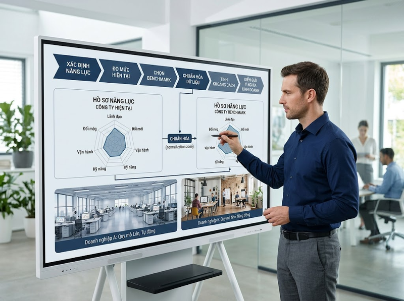 Benchmarking năng lực doanh nghiệp giúp so sánh và nhận diện khoảng cách