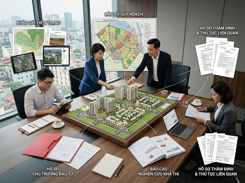 Giai đoạn chuẩn bị đầu tư đô thị cần thực hiện những gì?