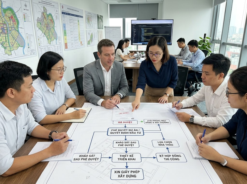 Điều kiện chuyển giai đoạn đầu tư đô thị từ chuẩn bị sang thực hiện