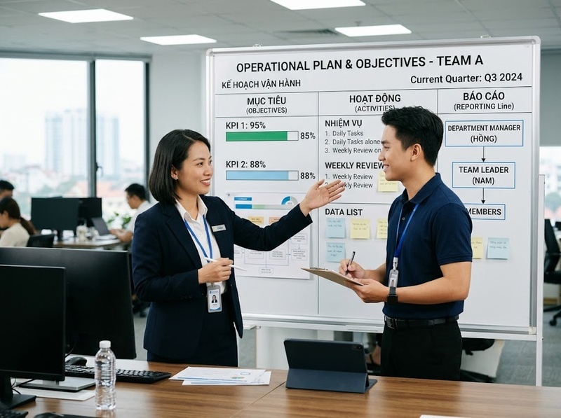 Cơ cấu tổ chức trực tuyến và nguyên tắc chỉ huy theo tuyến
