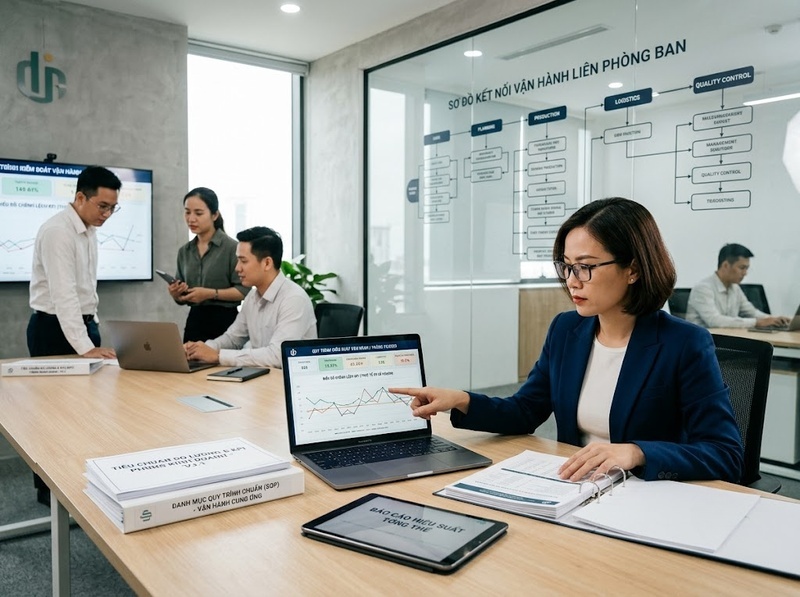 Cơ chế kiểm soát doanh nghiệp giúp phát hiện và xử lý sai lệch ra sao?