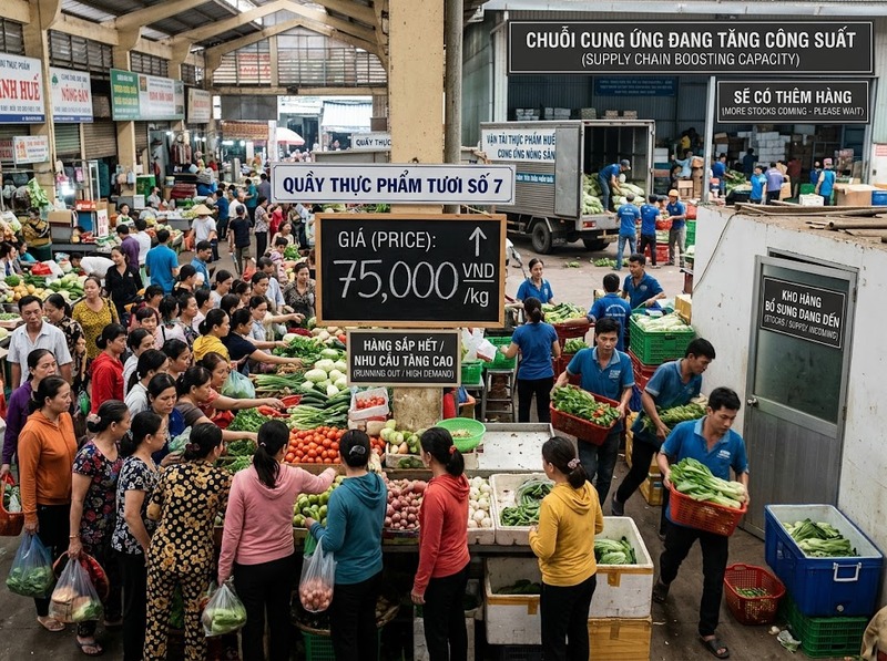 Cung cầu trong kinh tế đô thị chi phối giá và hoạt động thị trường