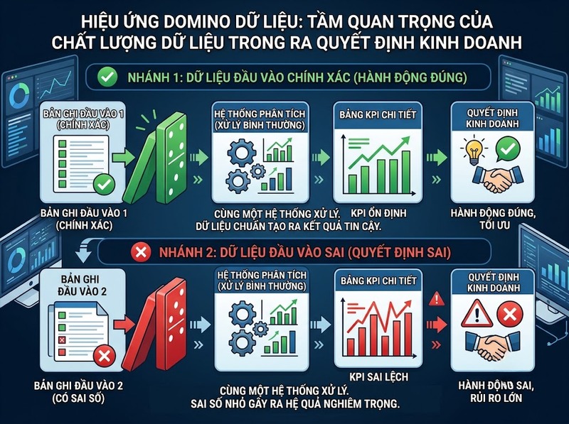 Độ chính xác dữ liệu quyết định mức độ tin cậy khi sử dụng ra sao?