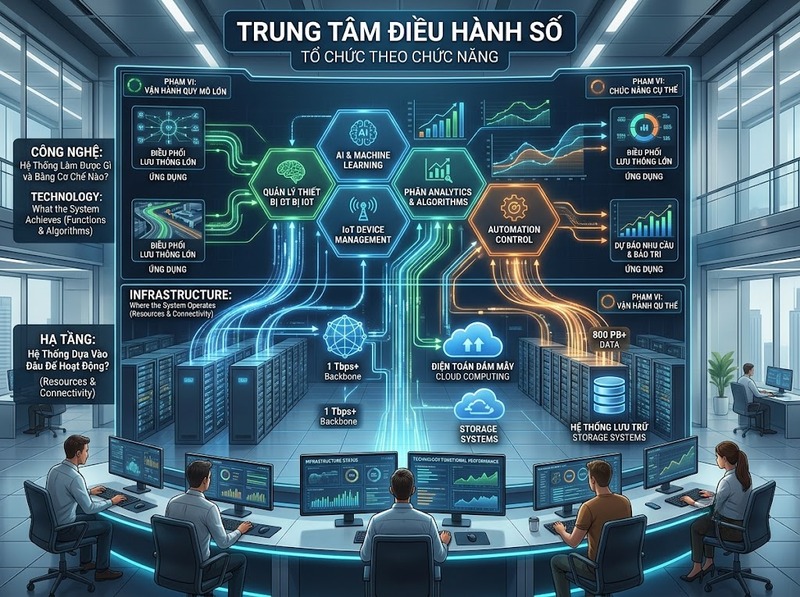 Hạ tầng số và công nghệ số khác nhau về vai trò và phạm vi