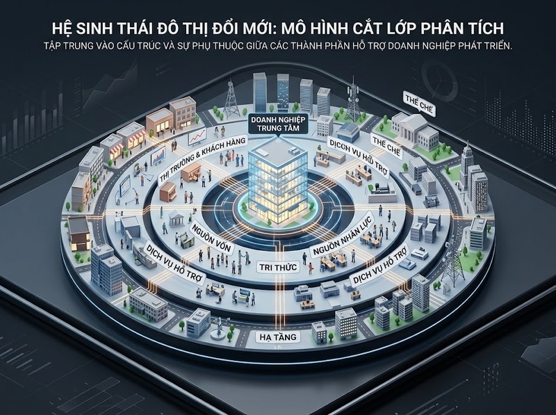 Hệ sinh thái doanh nghiệp đô thị và cách các chủ thể tương tác