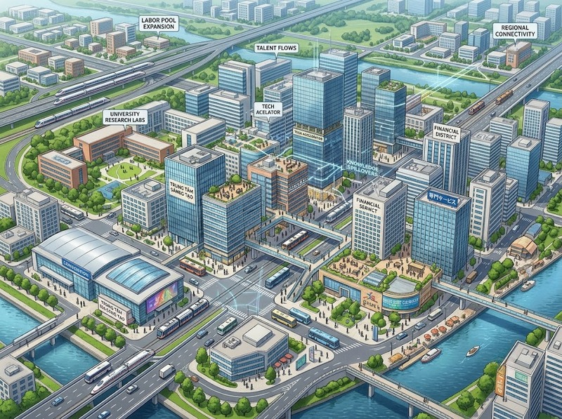 Khác biệt động lực phát triển giữa các đô thị xuất phát từ đâu?