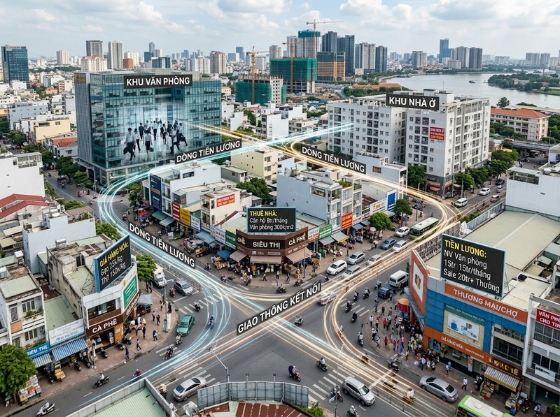 Liên kết thị trường đô thị qua giá, thu nhập và dòng nguồn lực