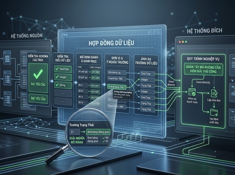 Liên thông dữ liệu giúp các hệ thống trao đổi và sử dụng dữ liệu ra sao?