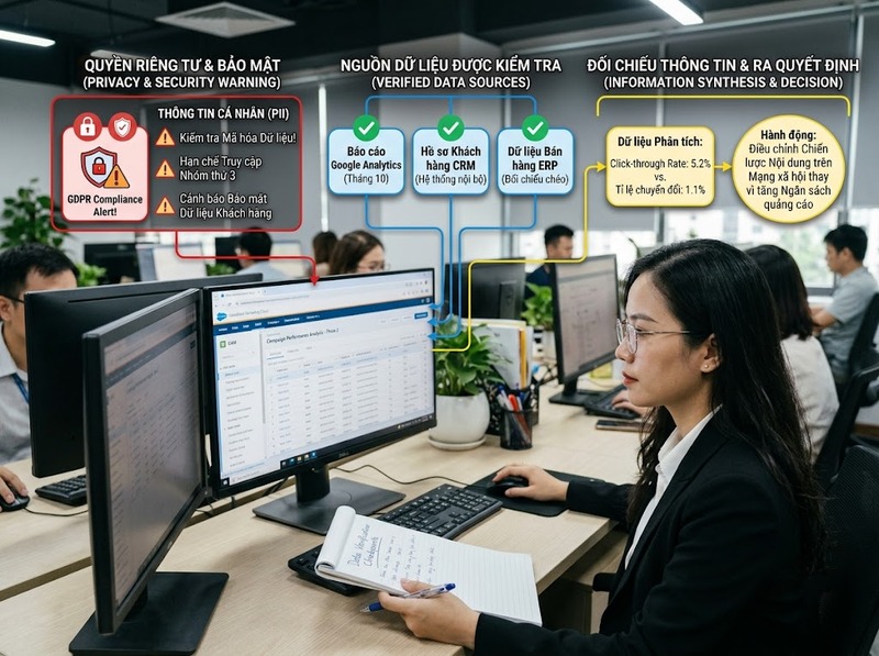 Hiểu năng lực số là gì qua khả năng sử dụng dữ liệu và công nghệ