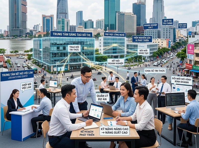 Nguồn nhân lực và phát triển kinh tế đô thị qua năng suất và đổi mới