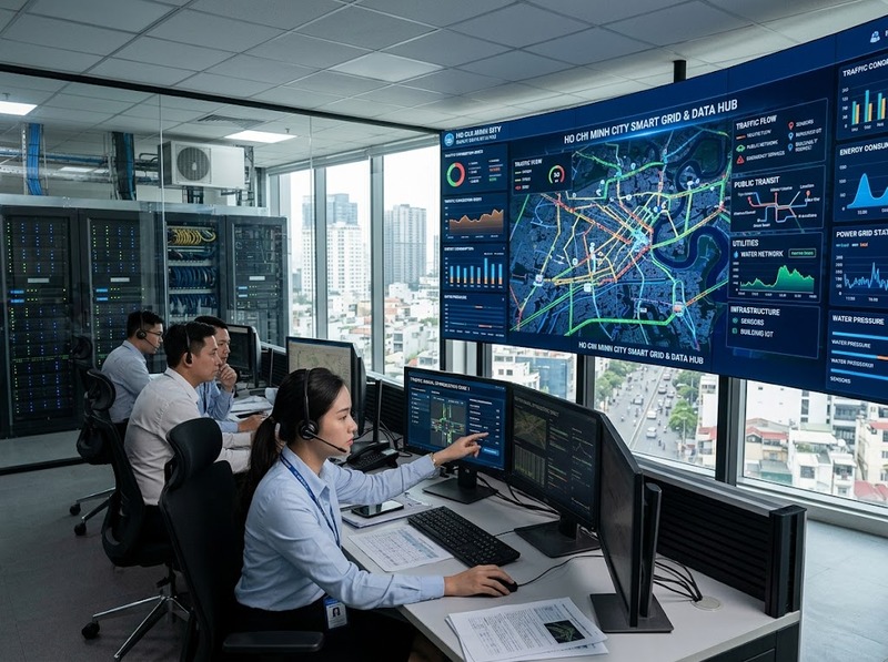 Phạm vi chuyển đổi số kinh tế đô thị từ dữ liệu đến vận hành