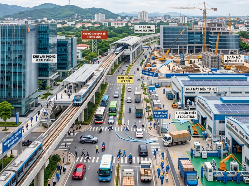 Quan hệ giữa các nguồn lực đô thị qua bổ sung và thay thế lẫn nhau