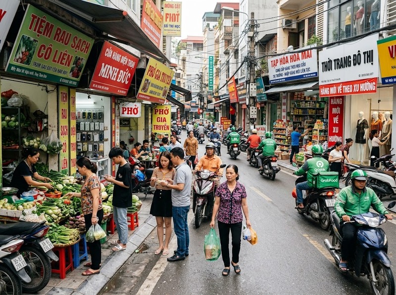 Sản xuất và tiêu dùng đô thị tác động lẫn nhau qua cung cầu