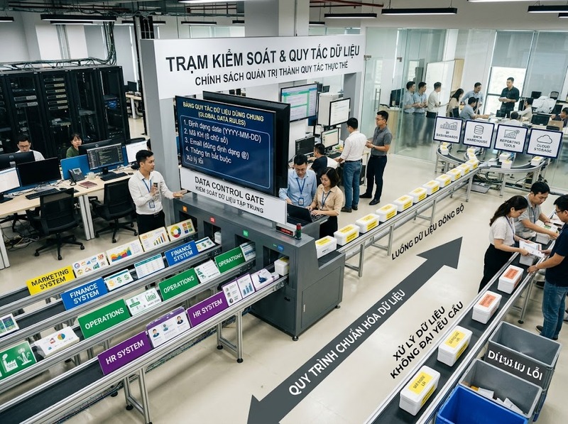Tiêu chuẩn dữ liệu giúp thống nhất cấu trúc, chất lượng và cách sử dụng