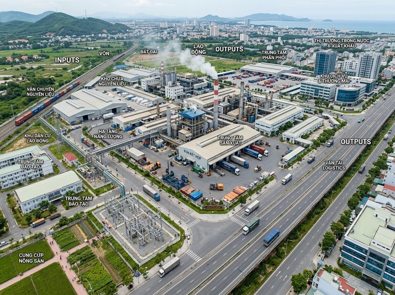 Vai trò nguồn lực kinh tế đô thị đối với sản xuất và phát triển