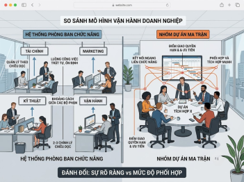 Phân biệt cơ cấu chức năng và ma trận