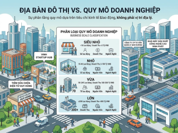 Doanh nghiệp đô thị theo quy mô được phân loại thế nào?