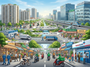 Thành phần kinh tế đô thị liên hệ với nhau thế nào?